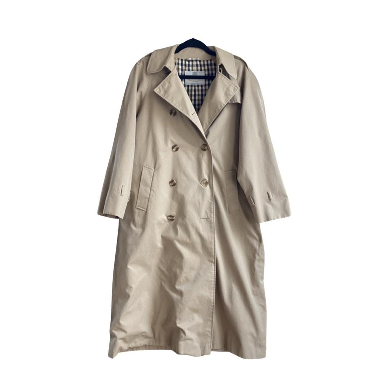 VINTAGE AQUASCUTUM TRENCH COAT MADE IN LONDON,... Depop