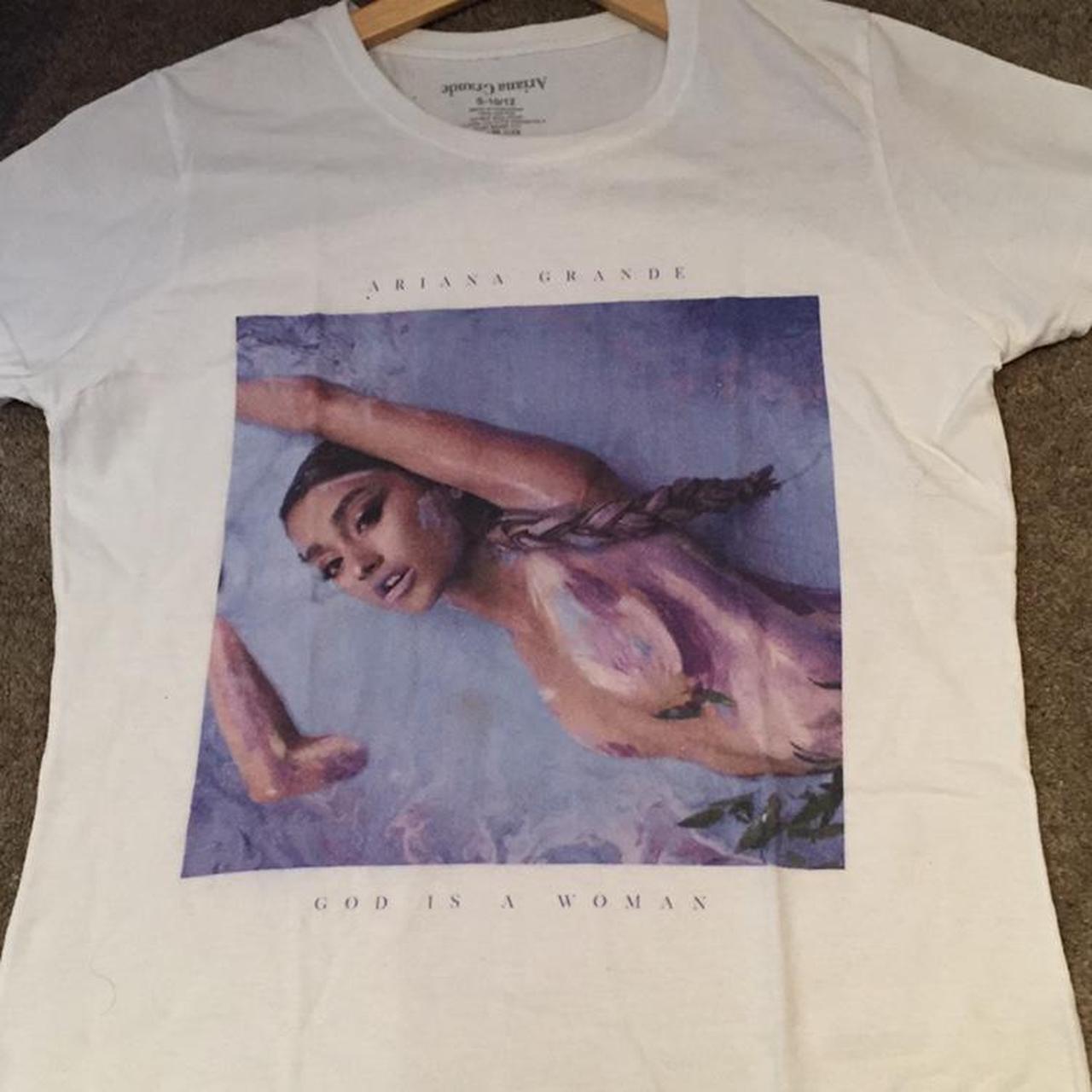 Ariana grande tshirt Merch- god is a woman Size S... - Depop