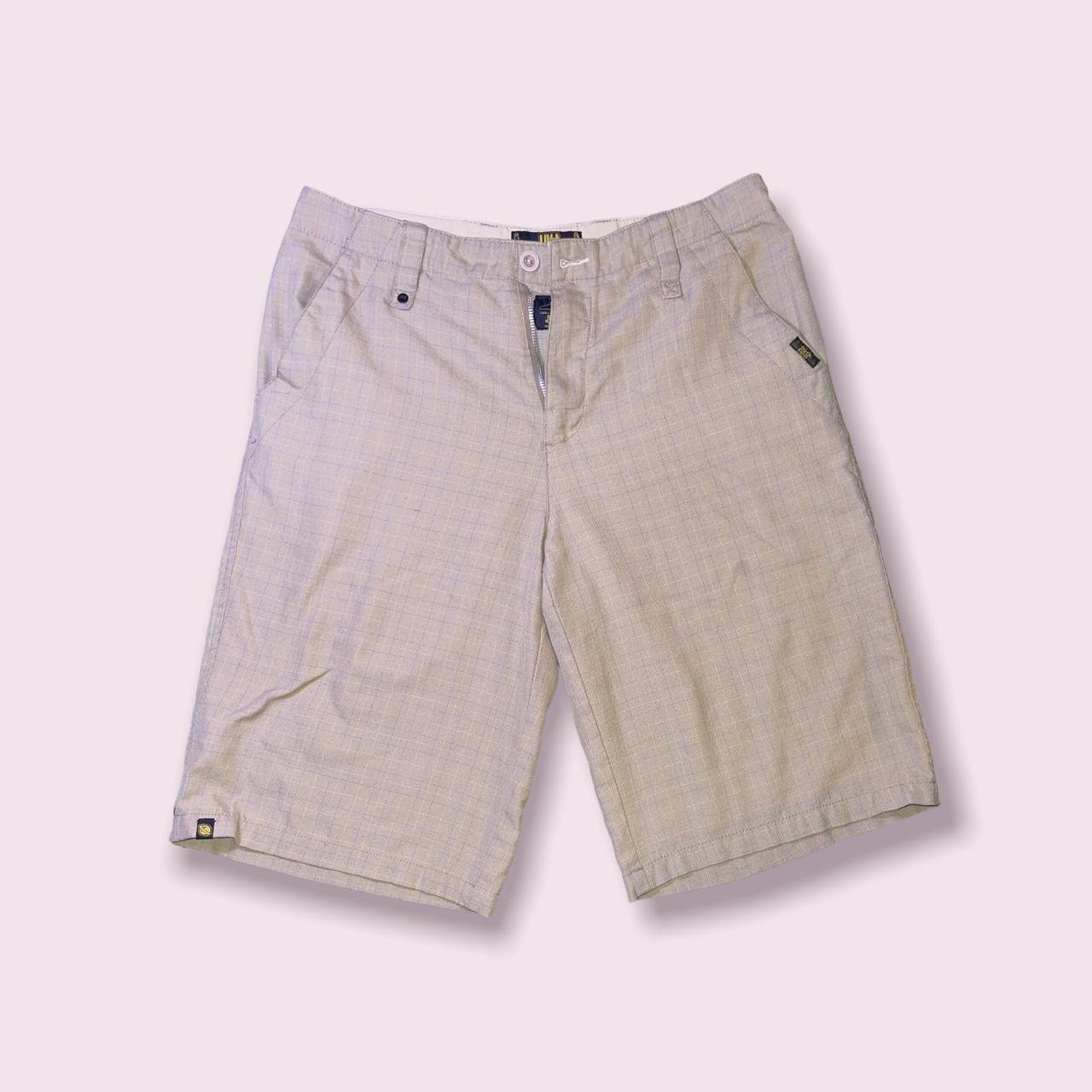 Lost Ink Men's Cream and White Shorts
