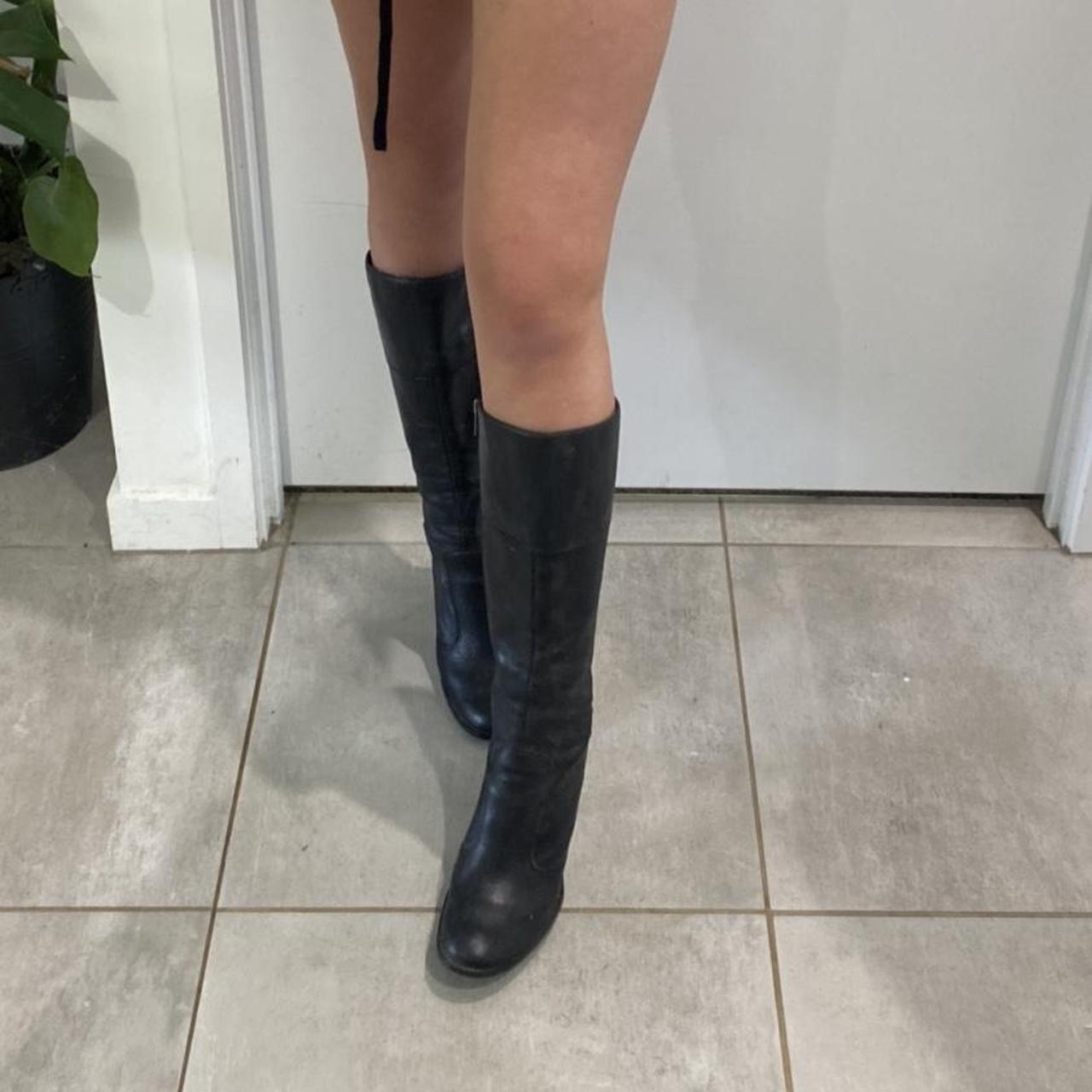 black-leather-knee-high-boots-cutest-things-ever-depop