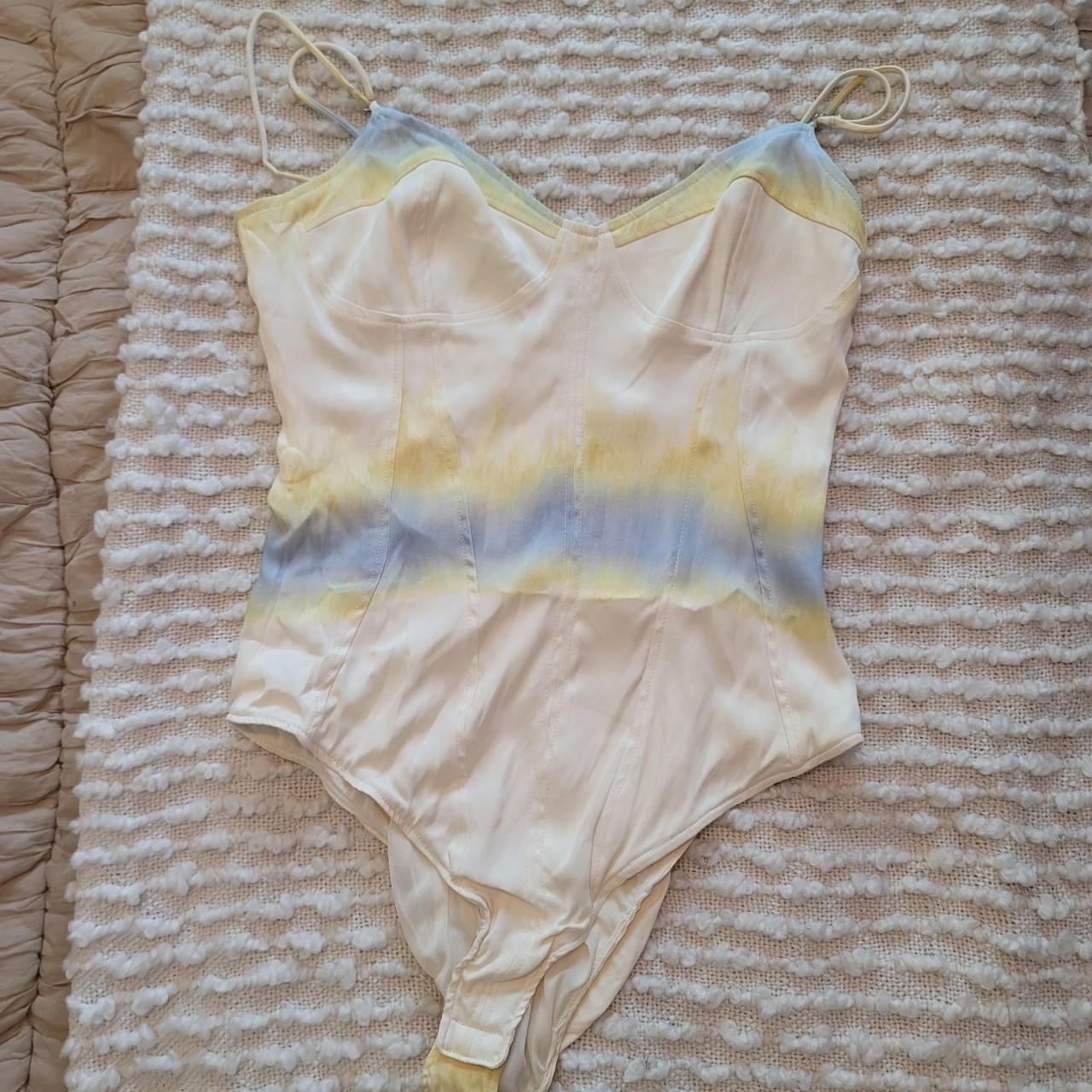 tie dye satin effect bodysuit zara