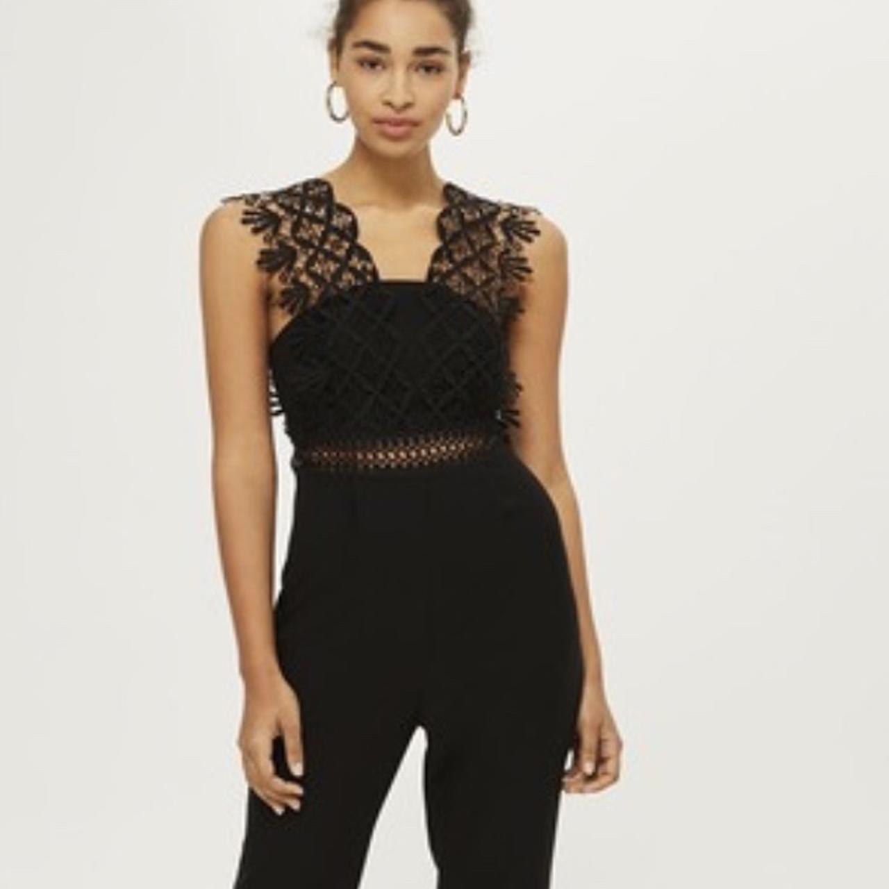 Topshop best sale lace jumpsuit