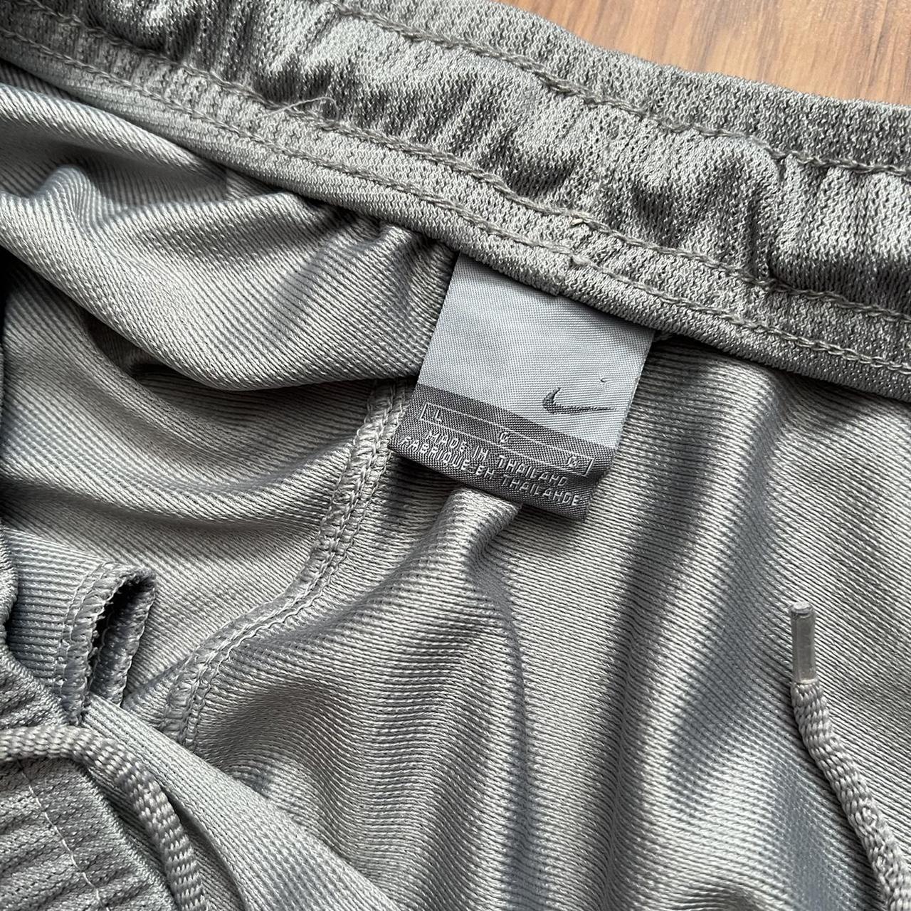 Vintage Y2K Nike Polyester Basketball Shorts Gray... Depop