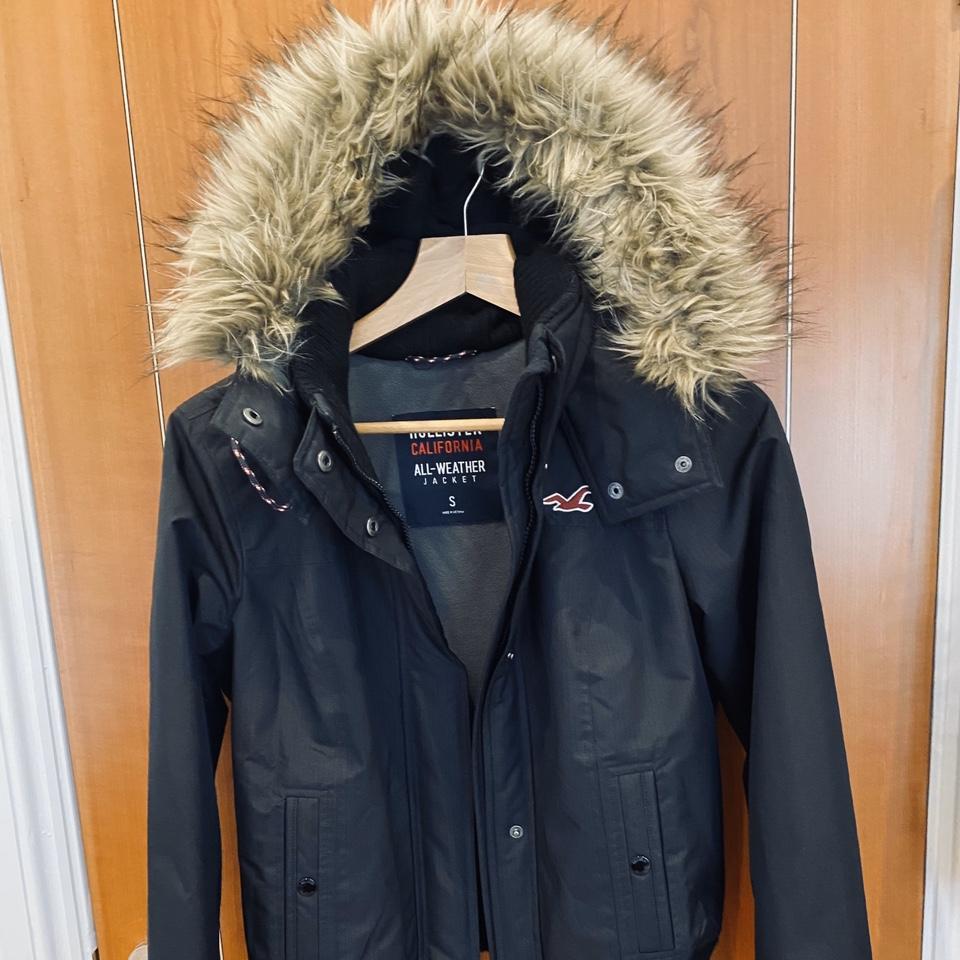 hollister all weather jacket size xs - Depop