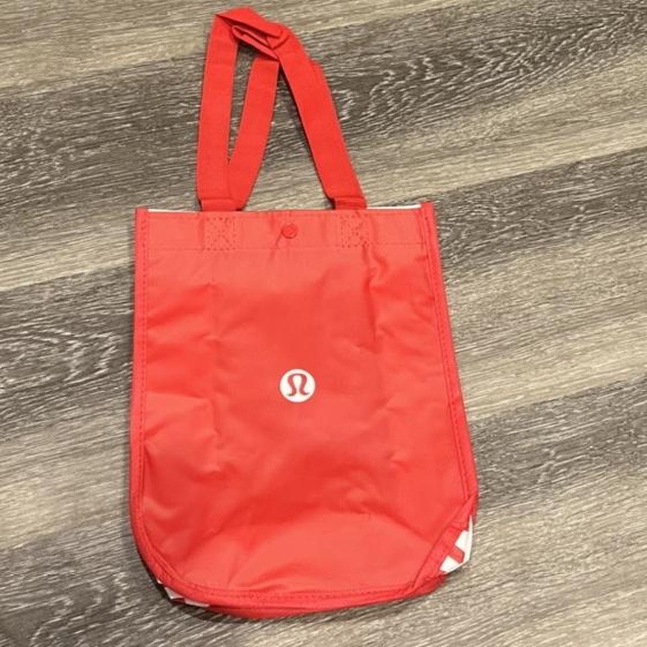 Lululemon Small Reusable Bags Black/White/Red 3 Bags - Depop