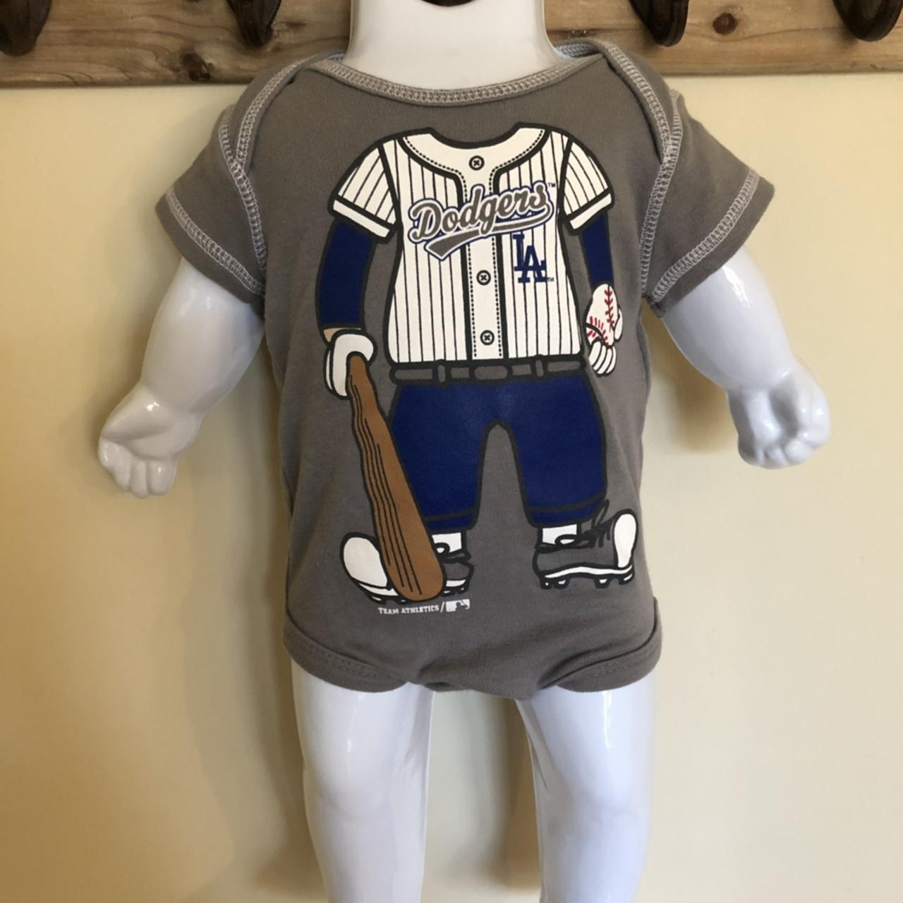 La Dodgers 3 Piece Onsies (0/3 Months)