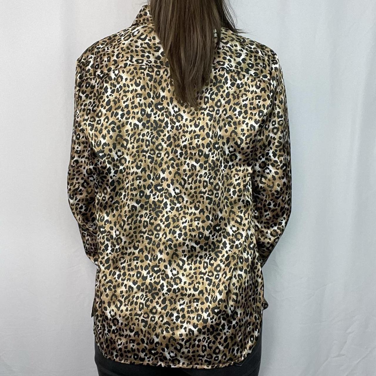 Kathie Lee collection cheetah print button down... - Depop