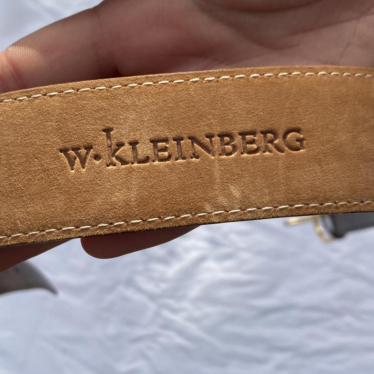 W.KLEINBERG Dark Brown Leather Belt - brand new and... - Depop