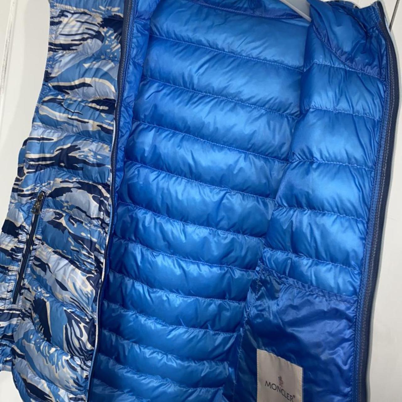 Genuine Moncler Patrick Gilet blue camo Size Depop