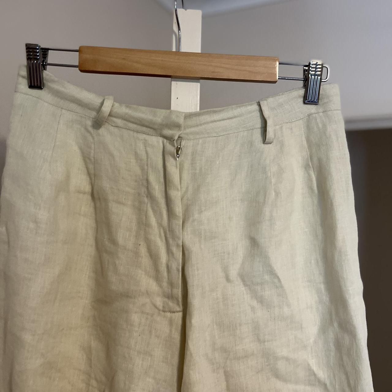 Faithfull the Label Linen pants Belt holes Size 10 - Depop