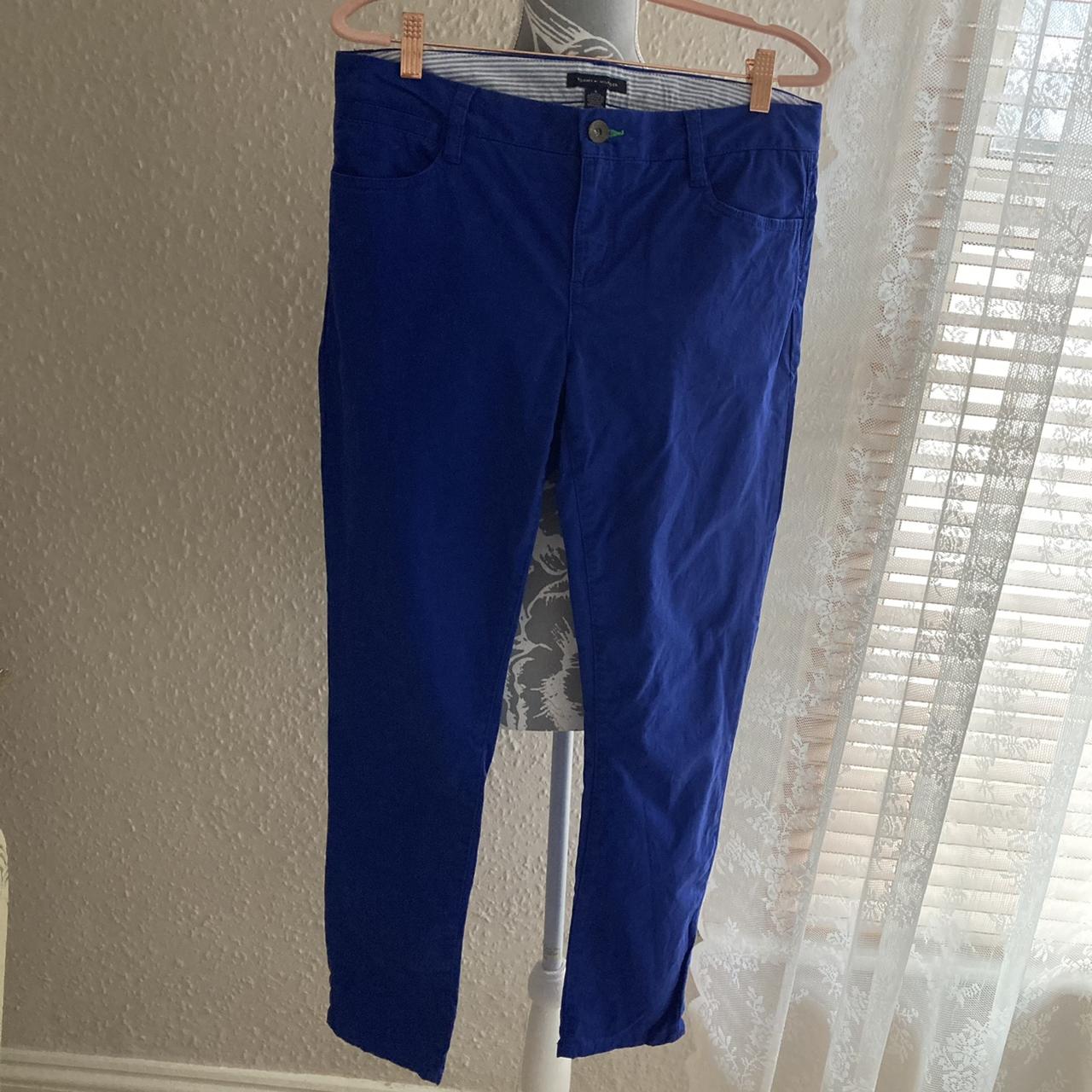 Tommy Hilfiger Women's Blue Trousers | Depop