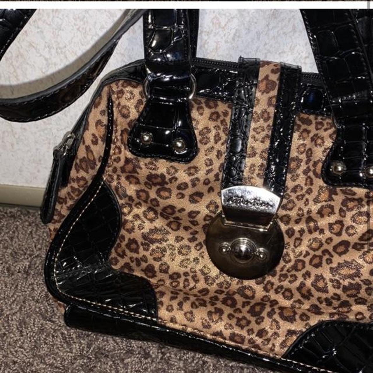 mini y2k 90s cheetah print bag no flaws! great... - Depop