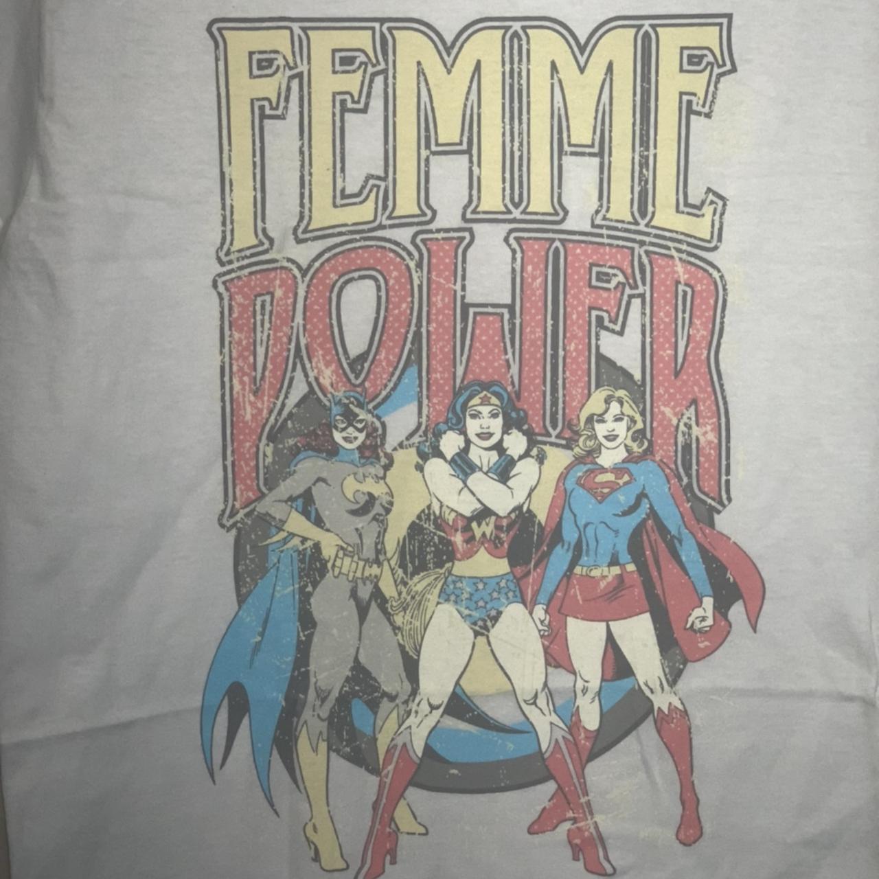 NWT LICENSED FEMME POWER SUPERHERO TEE Depop