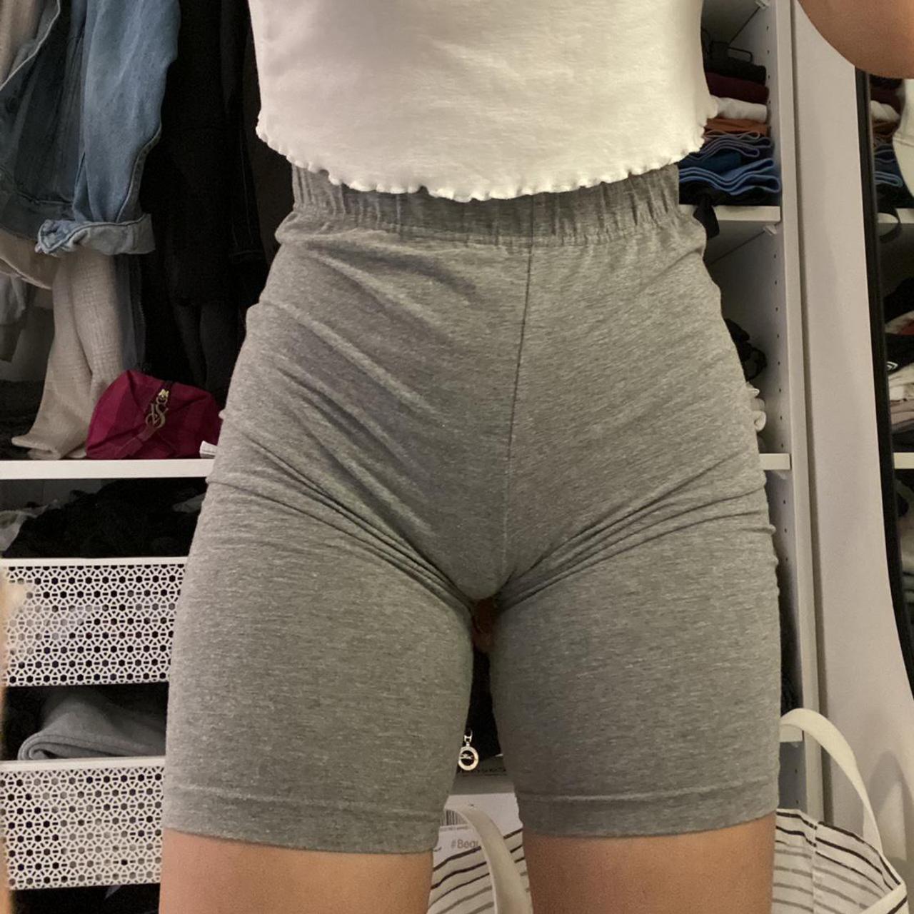 ⚠️SOLD⚠️, grey biker shorts | prob size M/L, pls dm