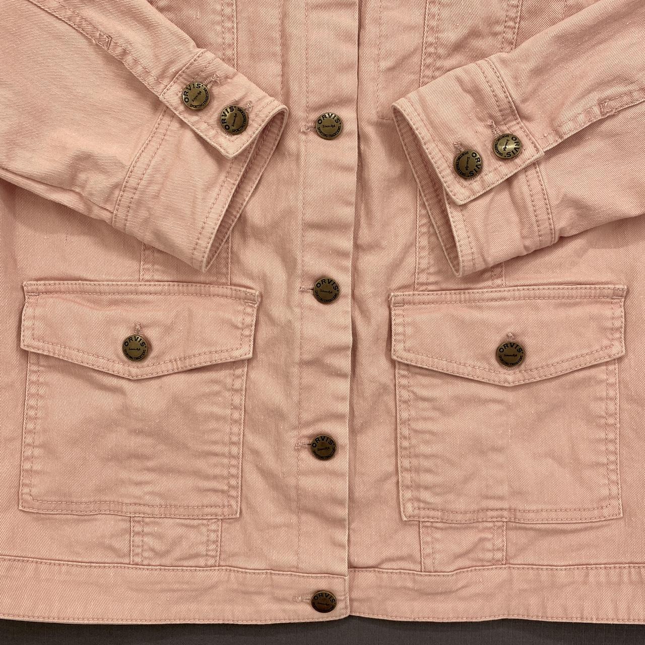 | ORVIS | Womens Medium | Pink Denim Jacket | ... - Depop