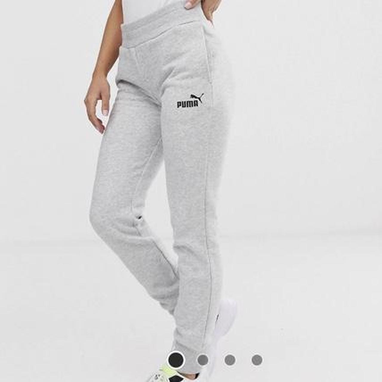 Grey puma joggers jd best sale