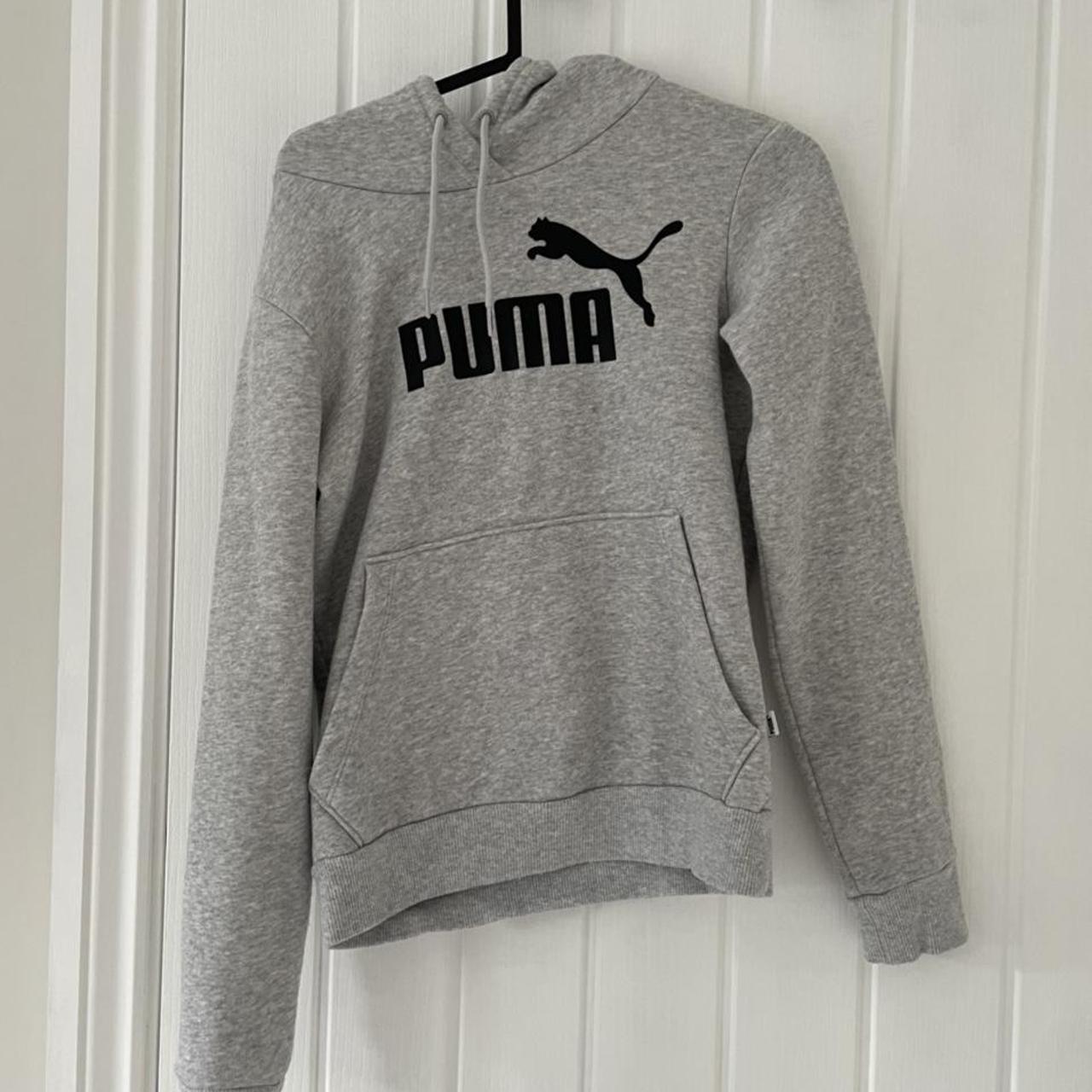 Puma grey hoodie. In size UK 6 #puma #jd... - Depop