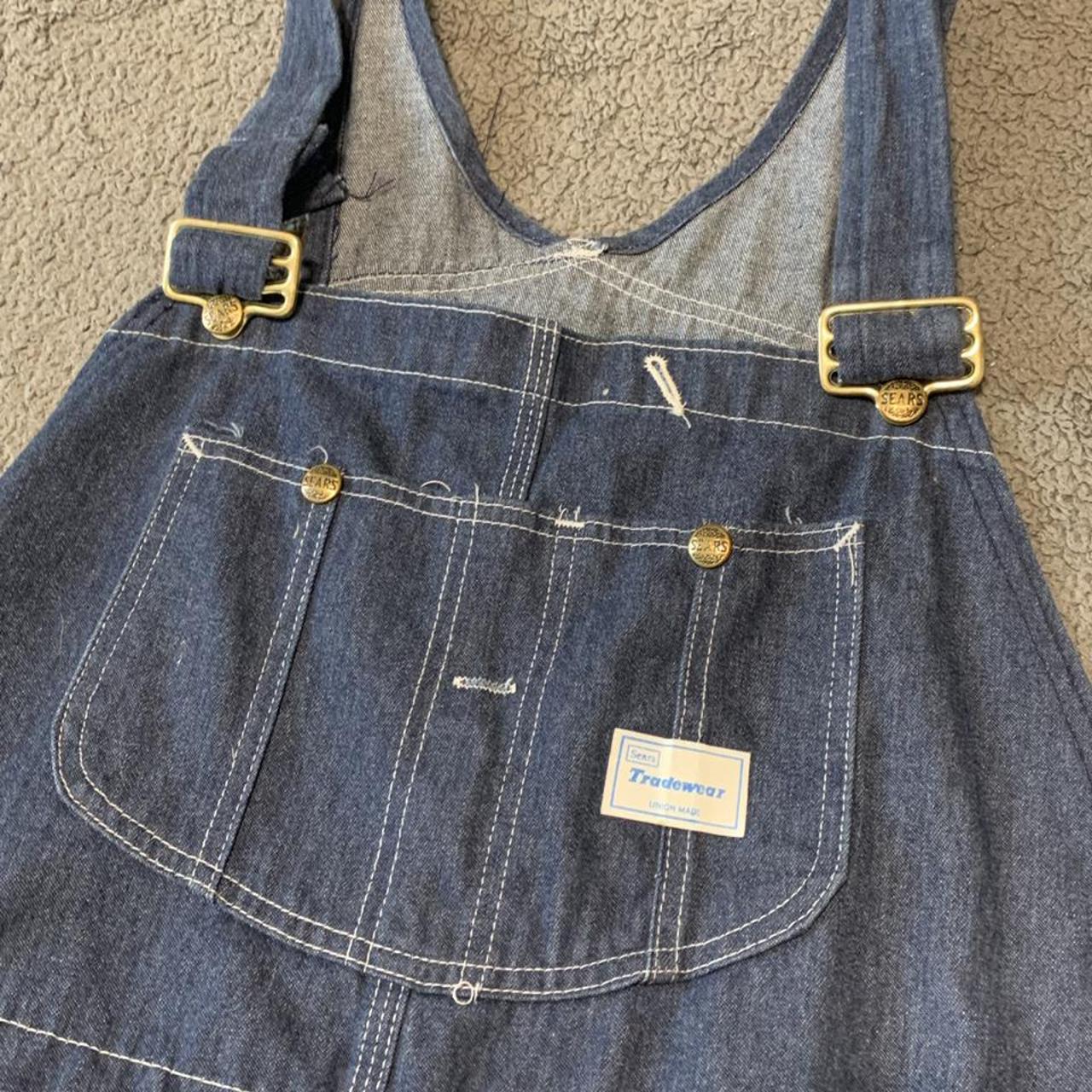 vintage 70s Sears bibs overalls in perfect condition... - Depop