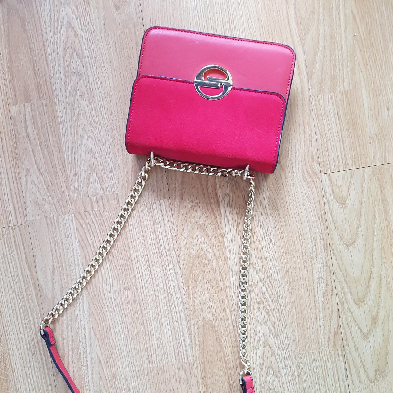 red bag with shoulder strap. Really good... Depop