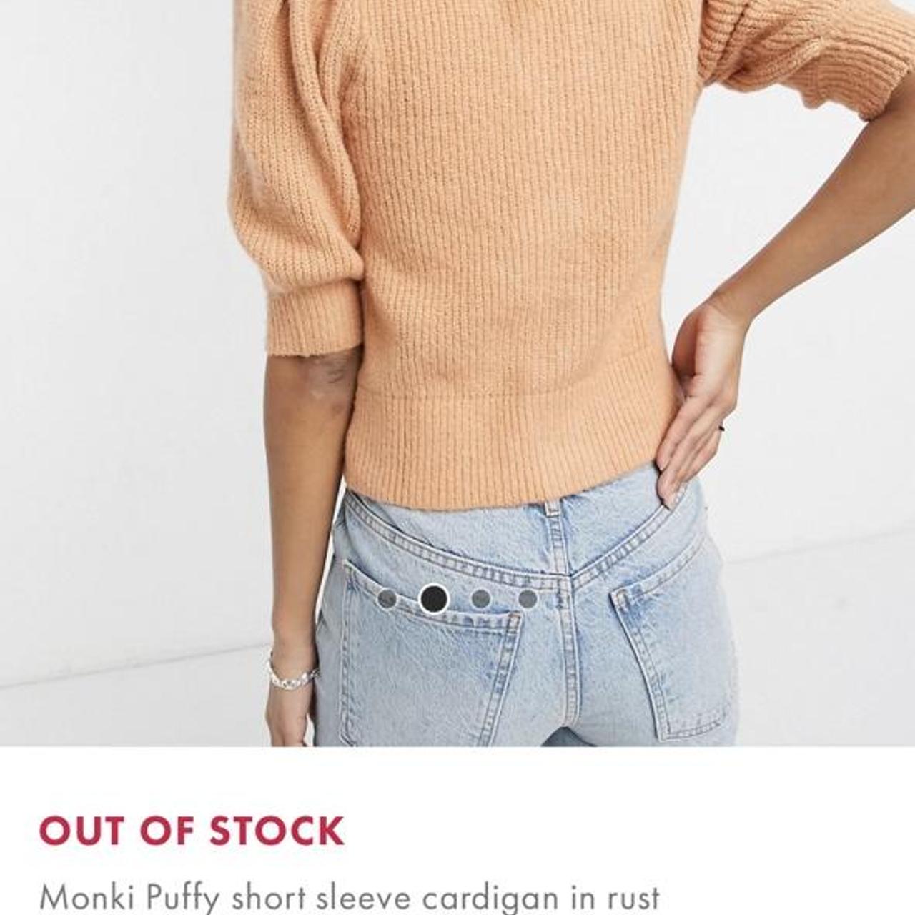 Monki light orange cardigan #nwt #monki #asos