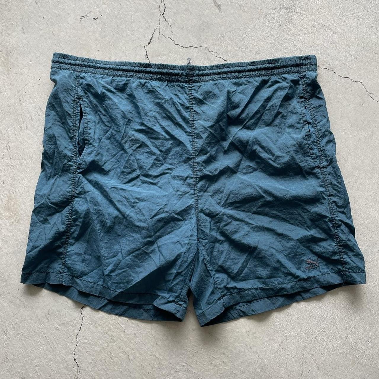 Super clean vintage 1990s Puma nylon shorts. Has a... - Depop