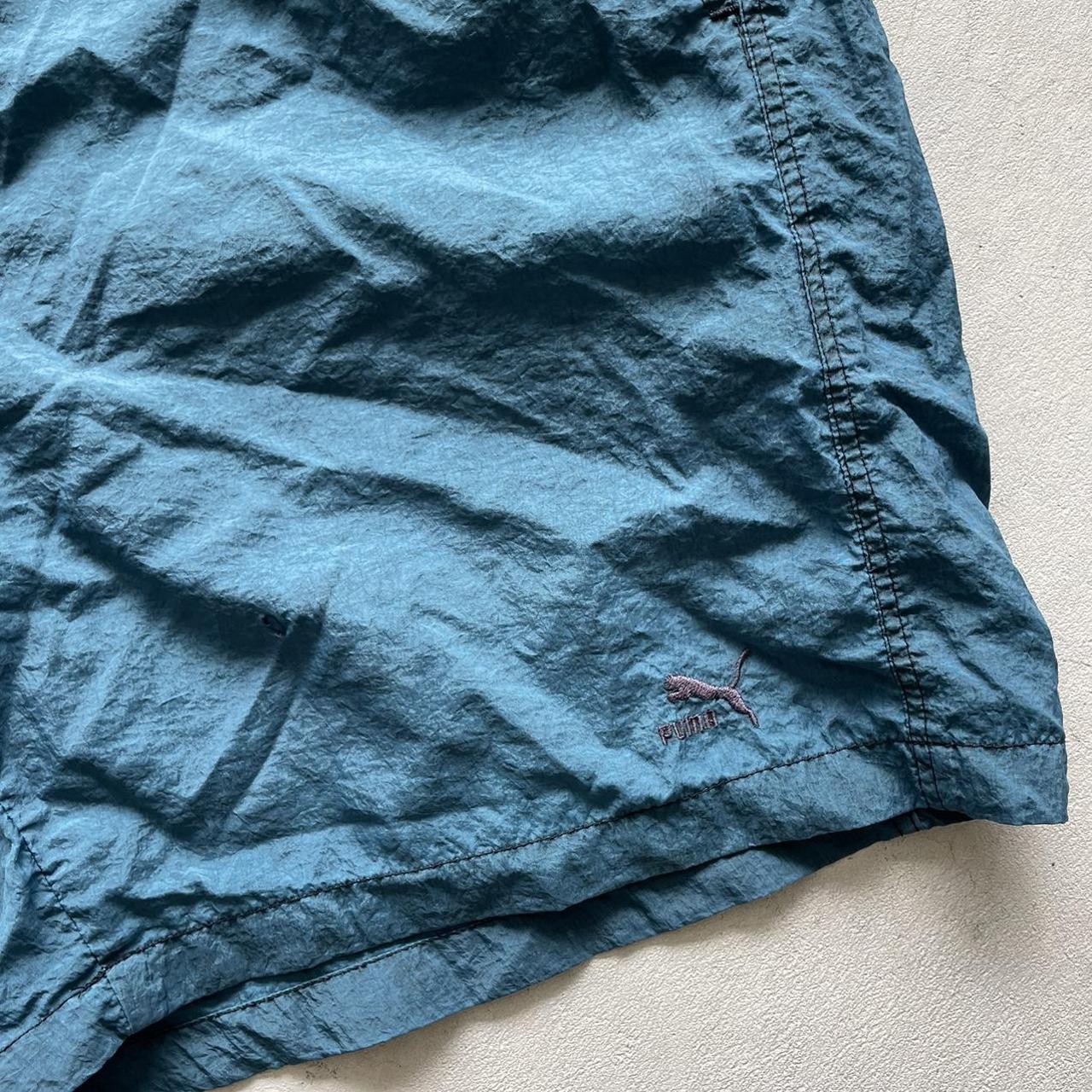 Super clean vintage 1990s Puma nylon shorts. Has a... - Depop