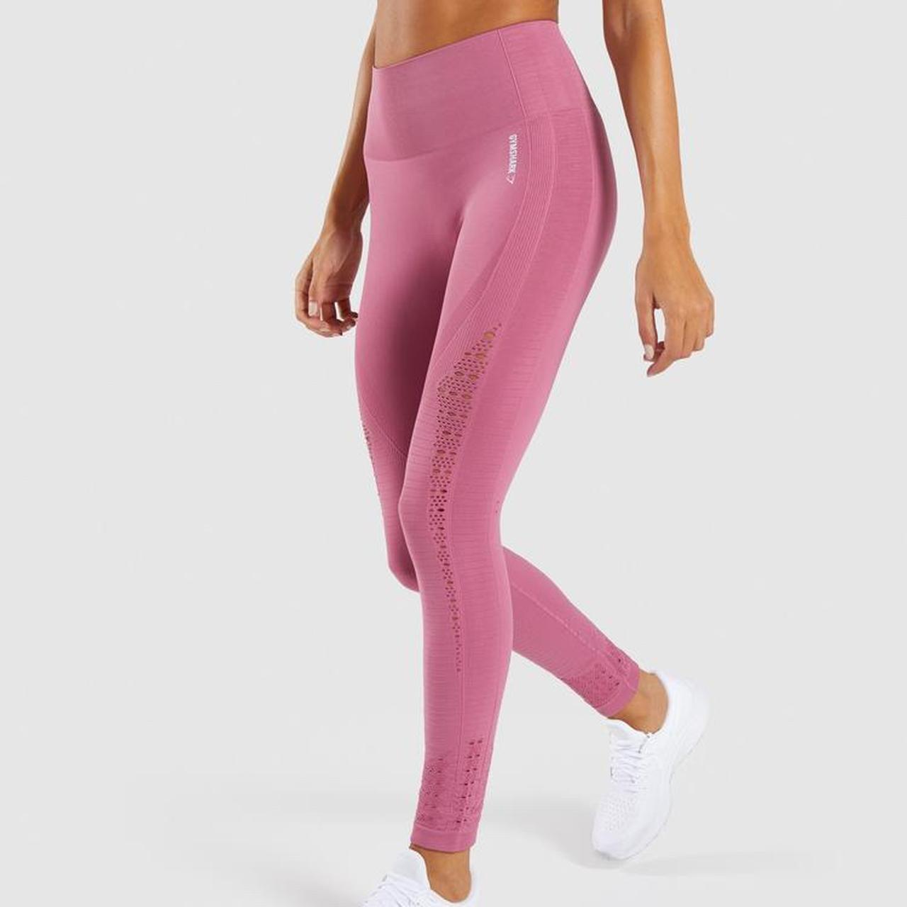 Gymshark energy Seamless Leggings in Dusky pink 💓 - Depop