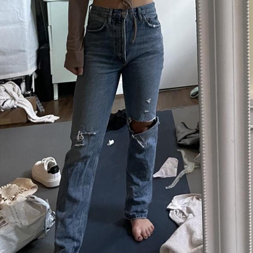 AGOLDE 90 s pinch waist high rise straight leg jeans Depop