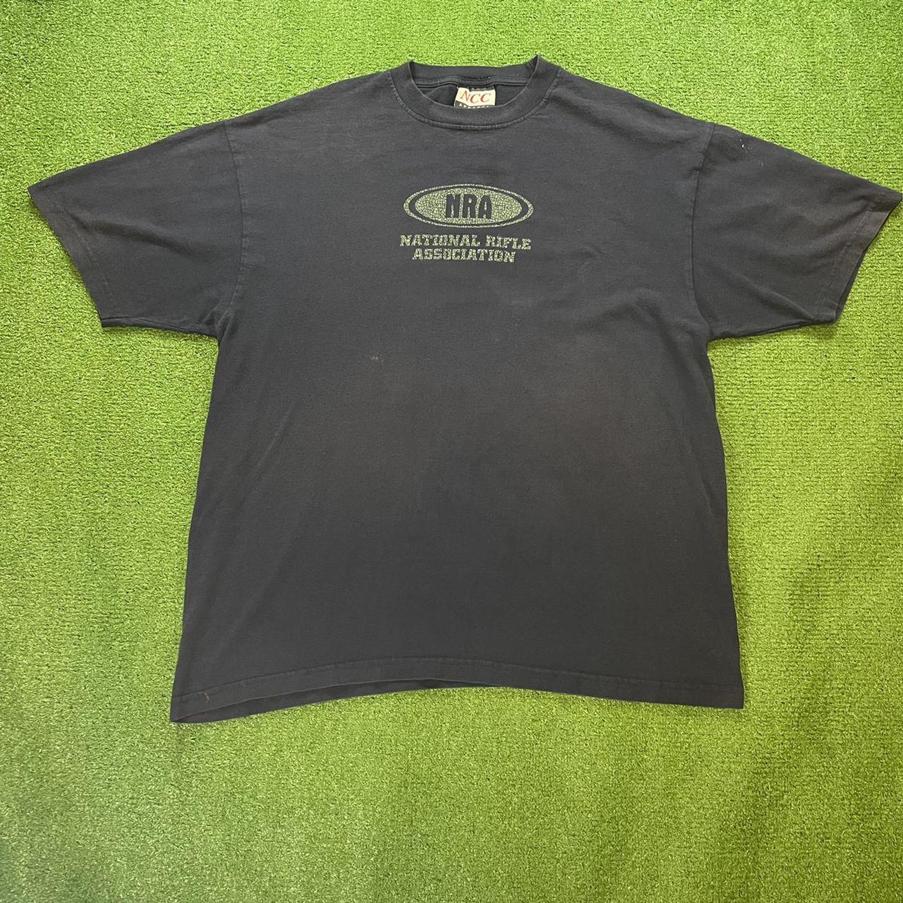 Men's Navy and Green T-shirt (3)