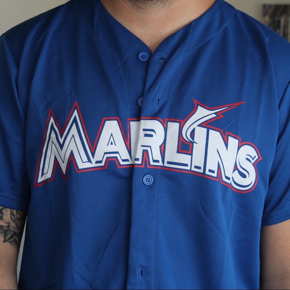 Miami Marlins Martinez #7 Game Used Blue Jersey 46 DP22238