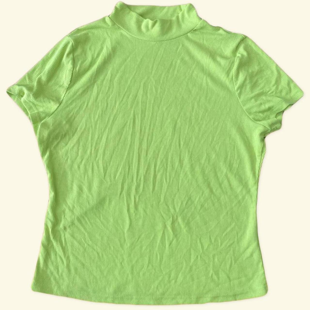 The most iconic Neon Lime Green short sleeve top you... - Depop