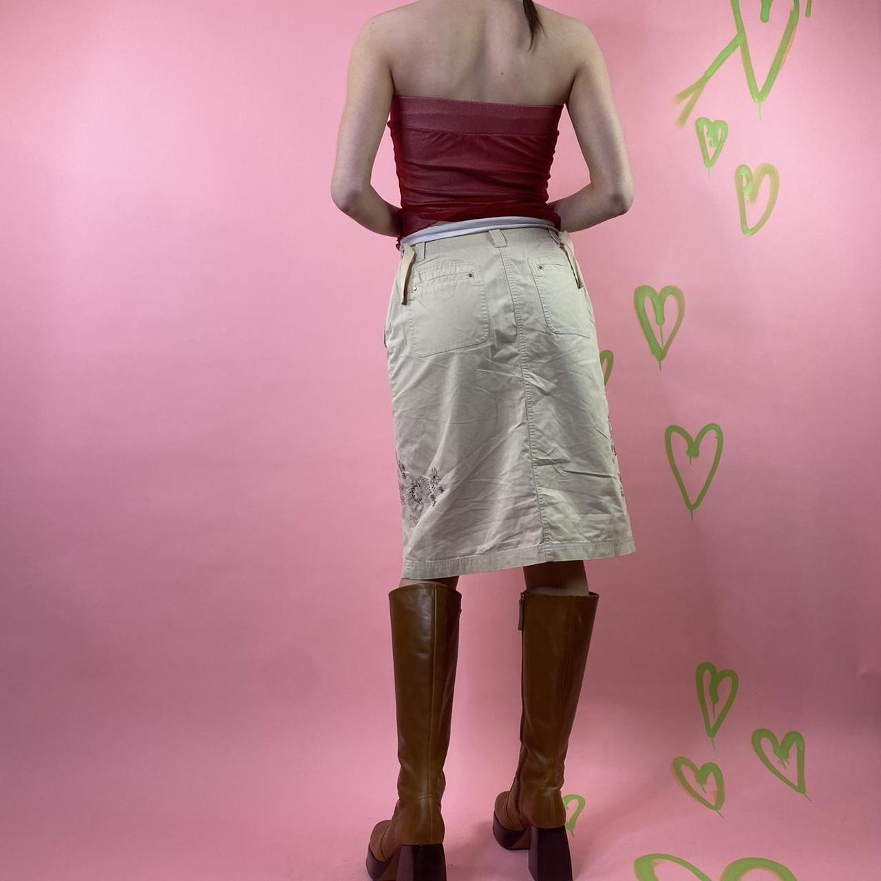 Next Women's Tan and Cream Skirt (3)