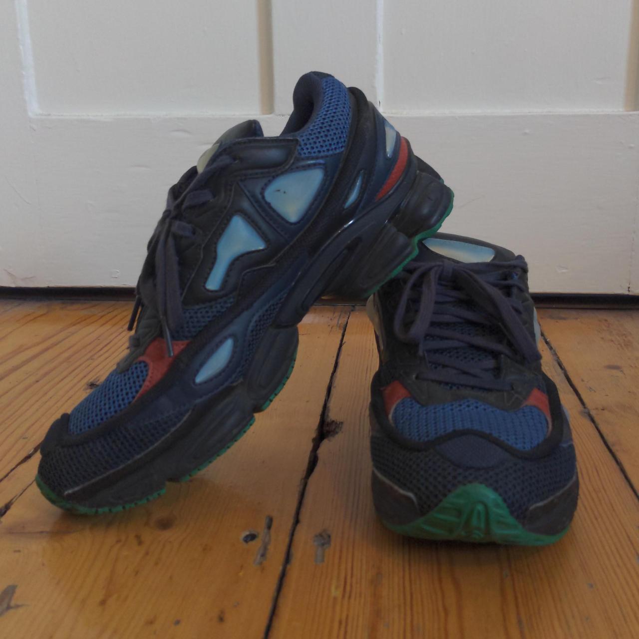 Raf Simons Men's Navy and Green Trainers