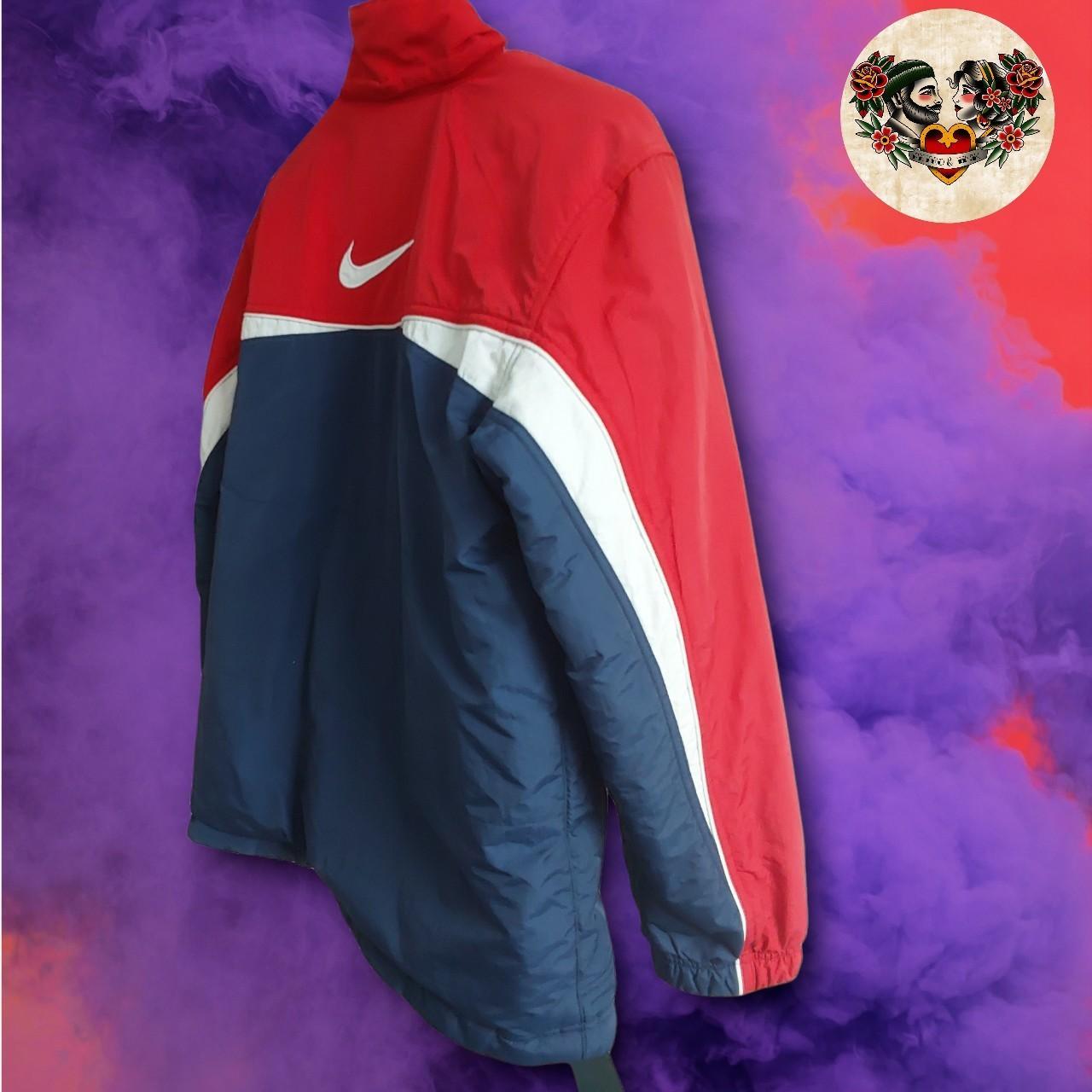 Vintage 90s Nike puffer Jacket fleece lined Brand:... - Depop