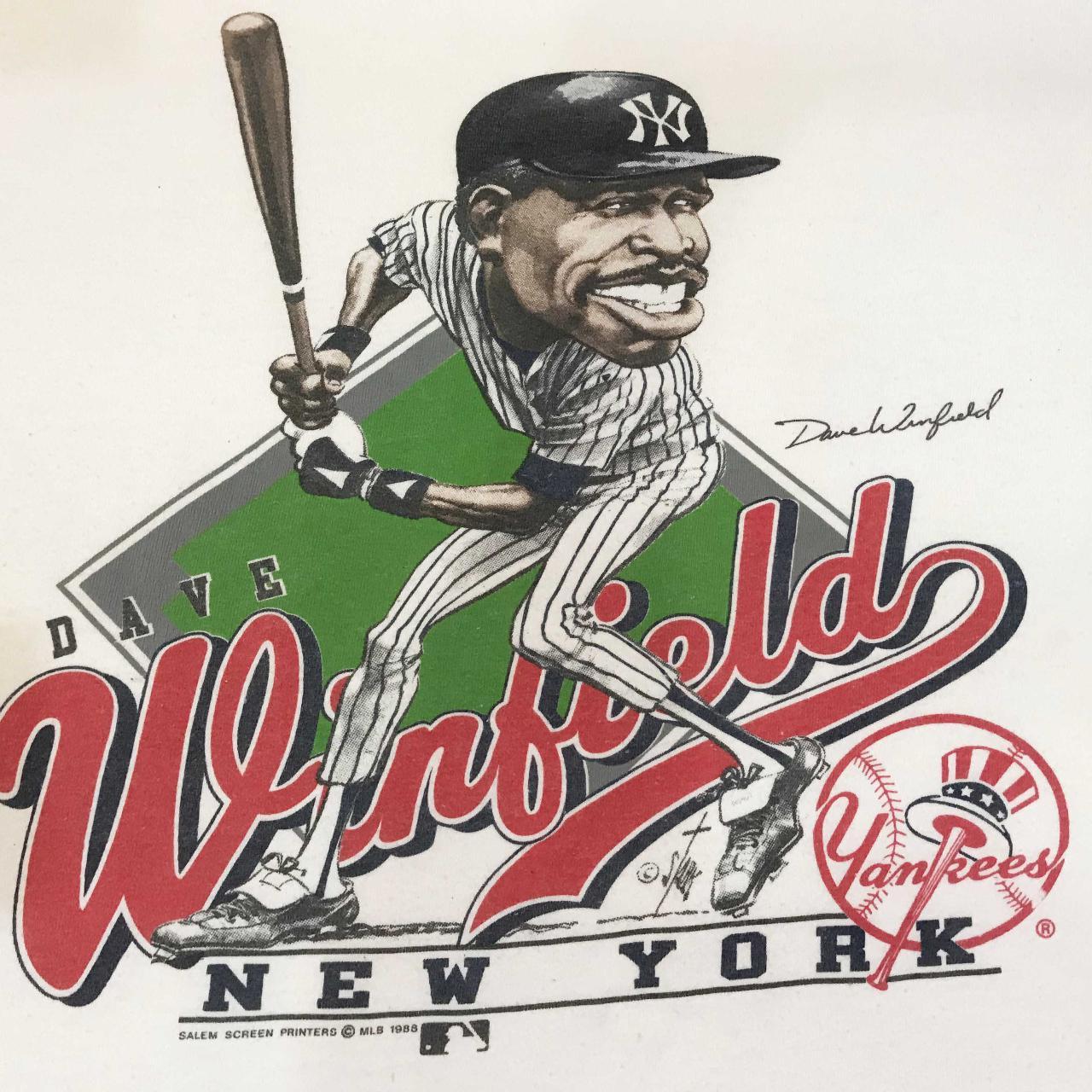Dave Winfield Kids T-Shirt - New York Baseball Dave Winfield Retro Wht