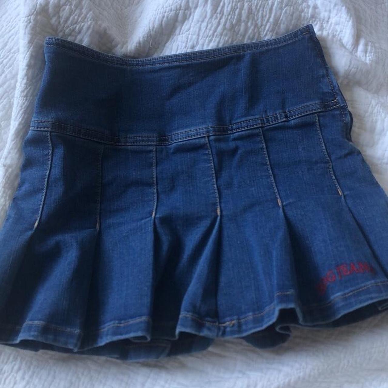 Urban Outfitters BDG Jeans Pleated Denim Mini Skirt Depop