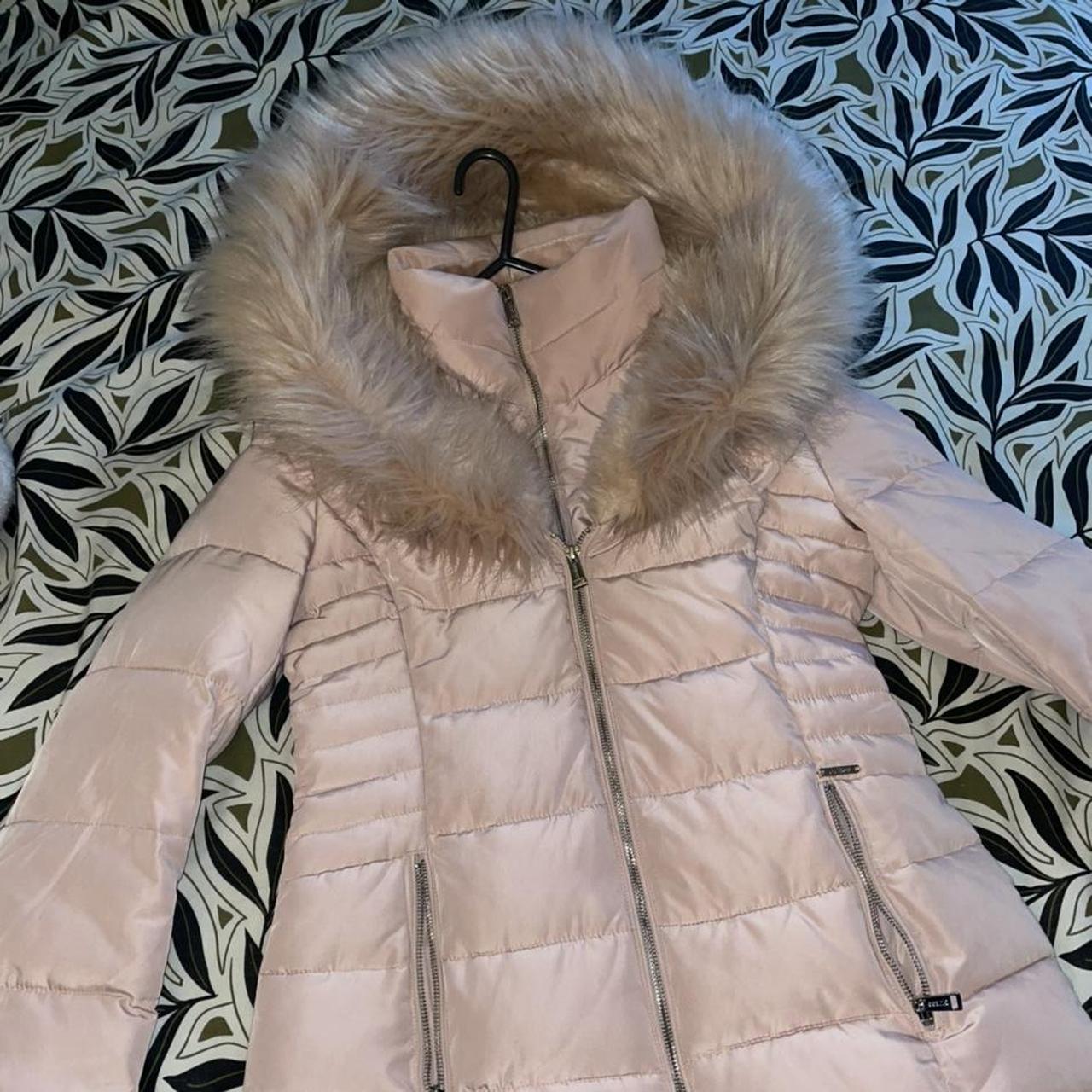 Powder pink Guess fur coat. Worn a handful of times