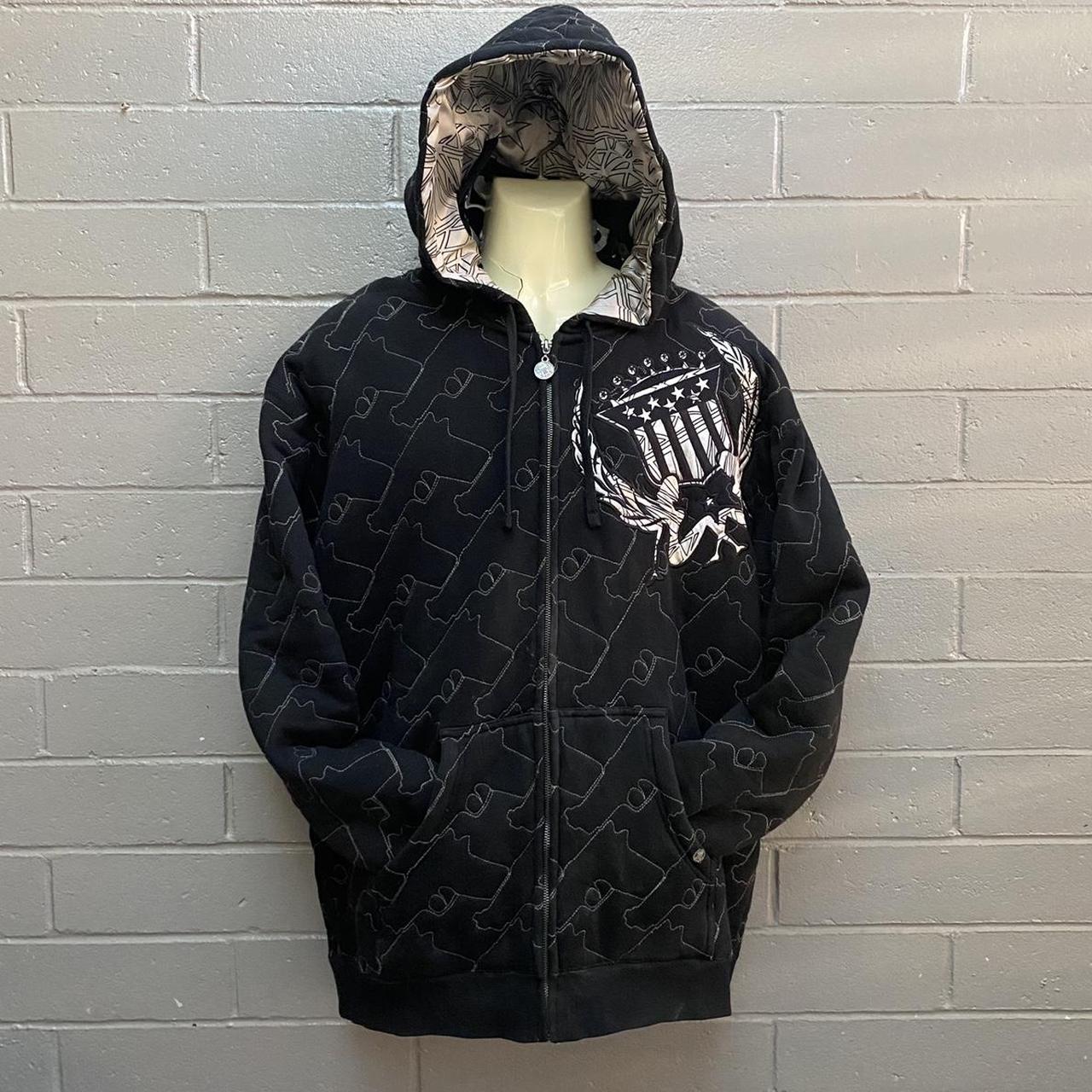 Silver Star Casting Company Lined Zip Up Hooded... - Depop