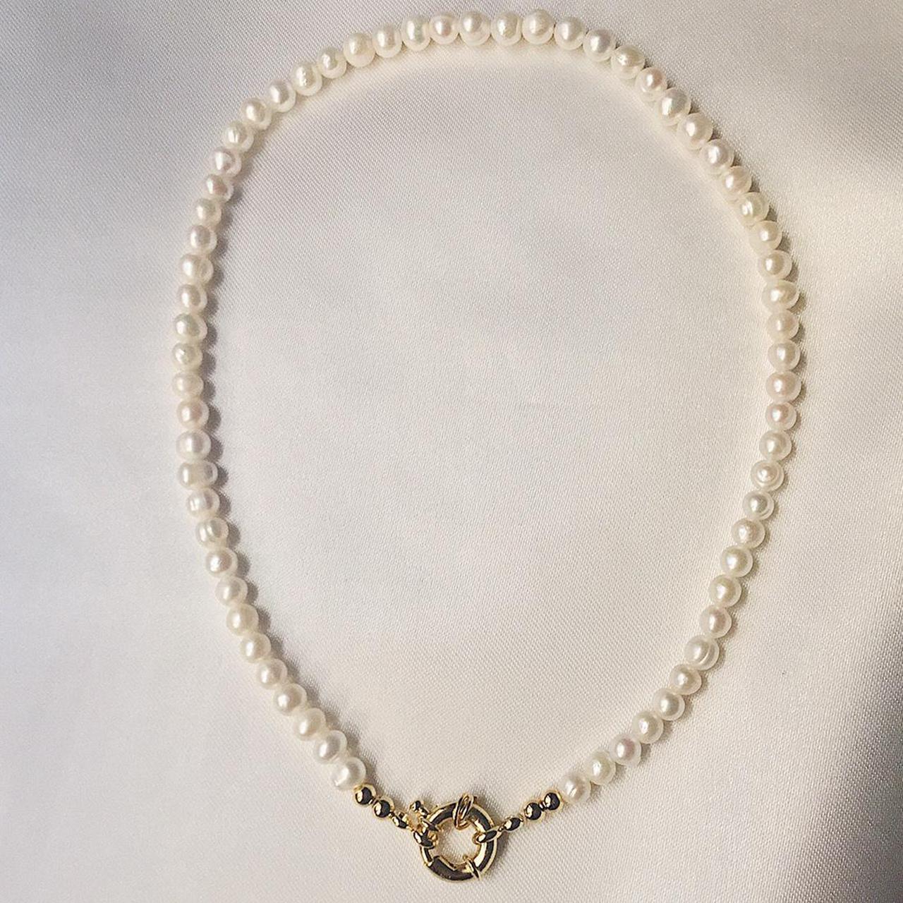 Freshwater Pearl Necklace 100 Authentic High Depop   P0 