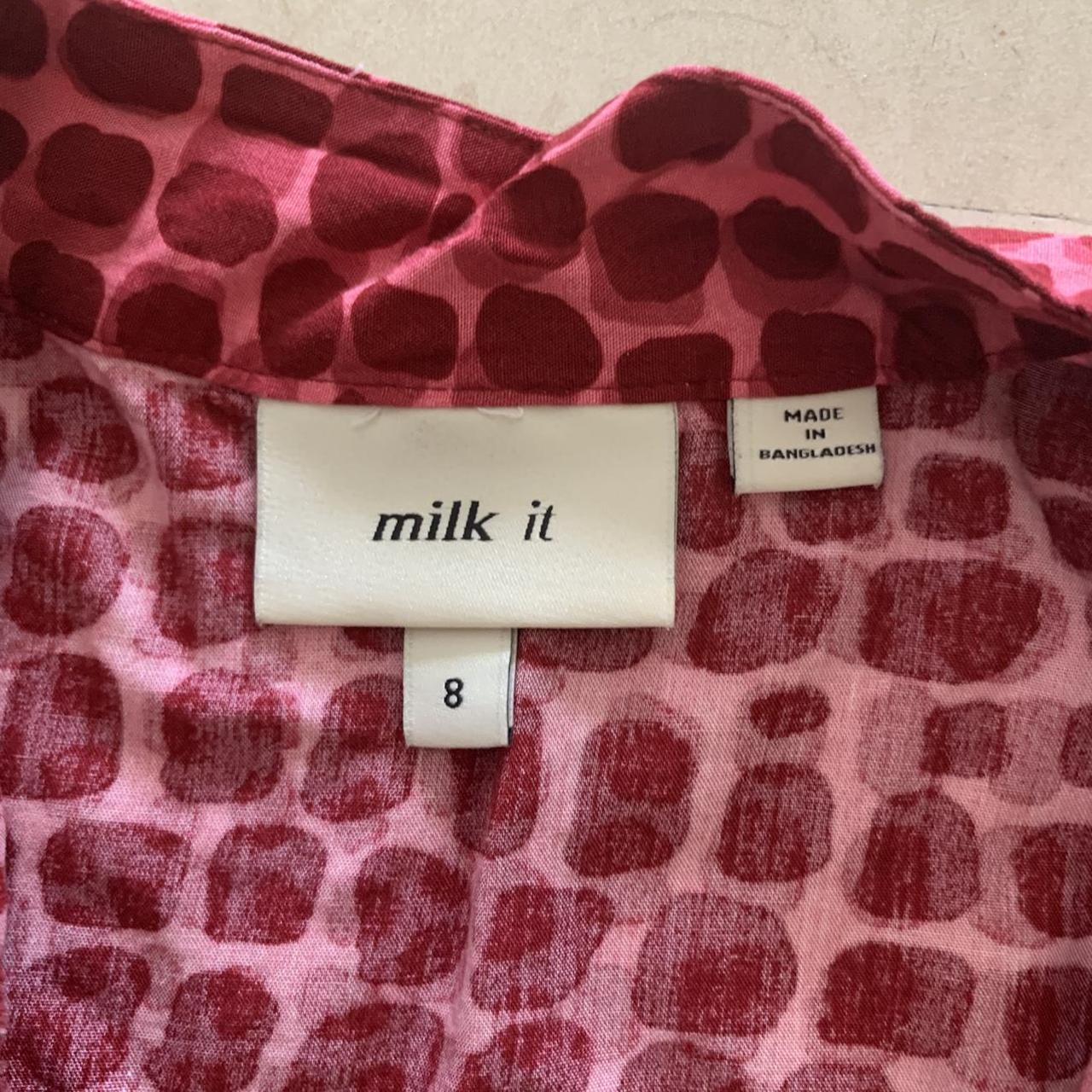 Milk It Women's Red and Burgundy Blouse (2)