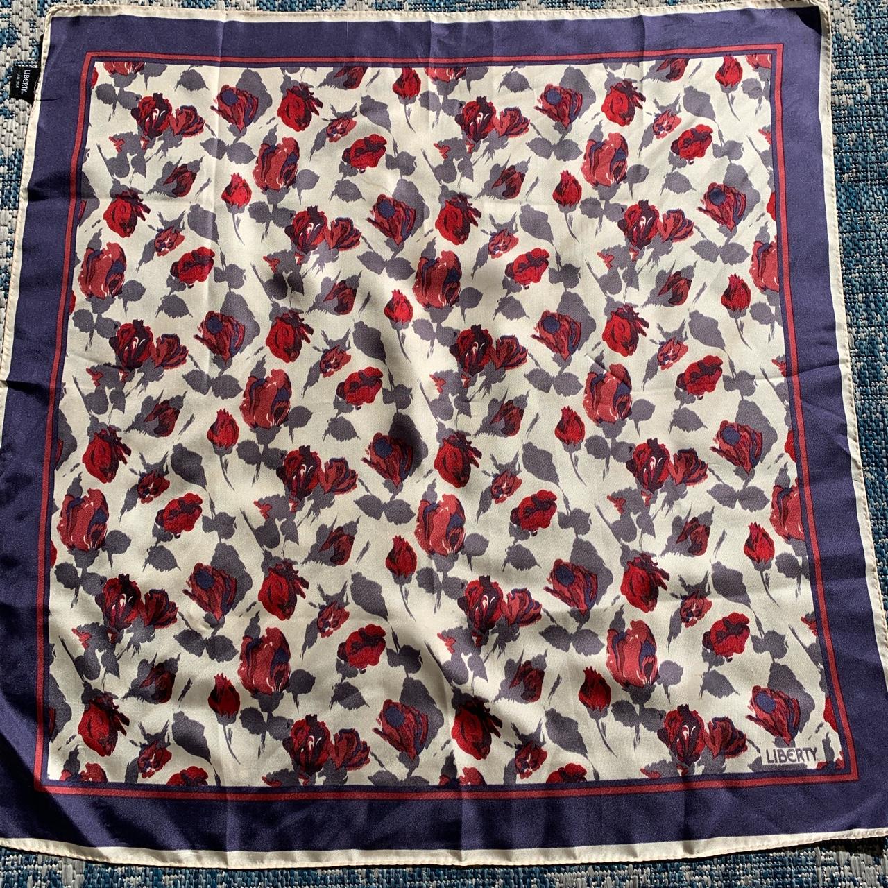 Liberty London Women's Blue and Burgundy Scarf-wraps (4)