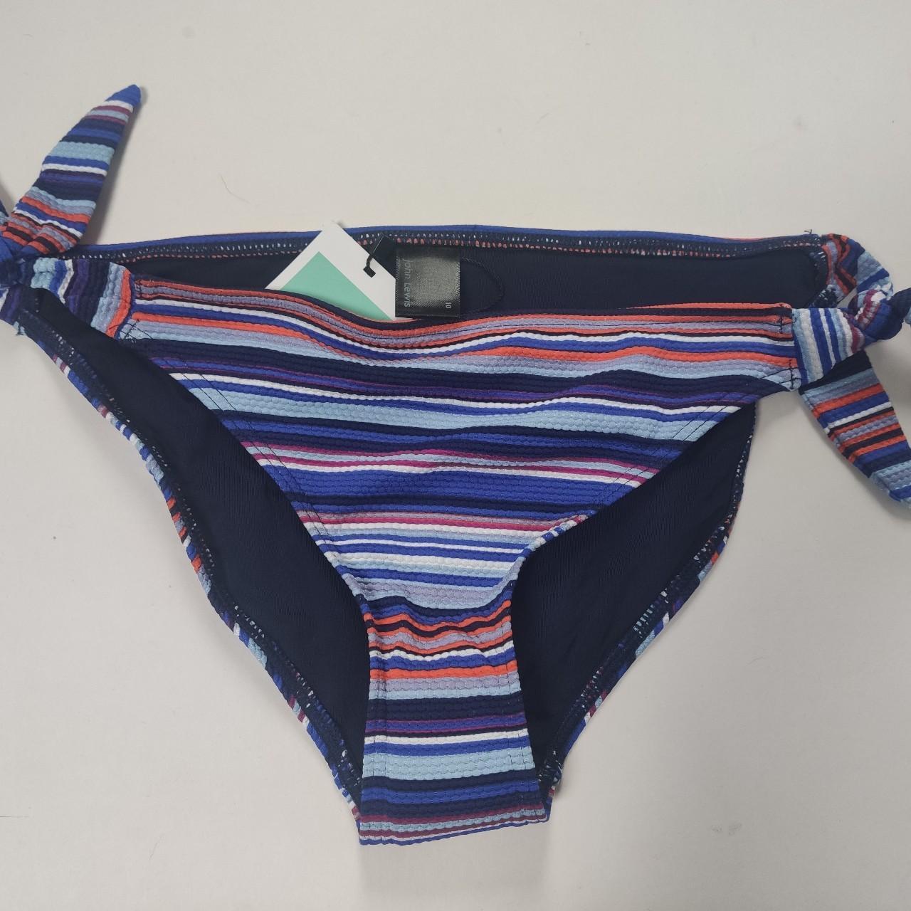 John Lewis Striped Bikini Bottoms. Tie sides. Size... Depop