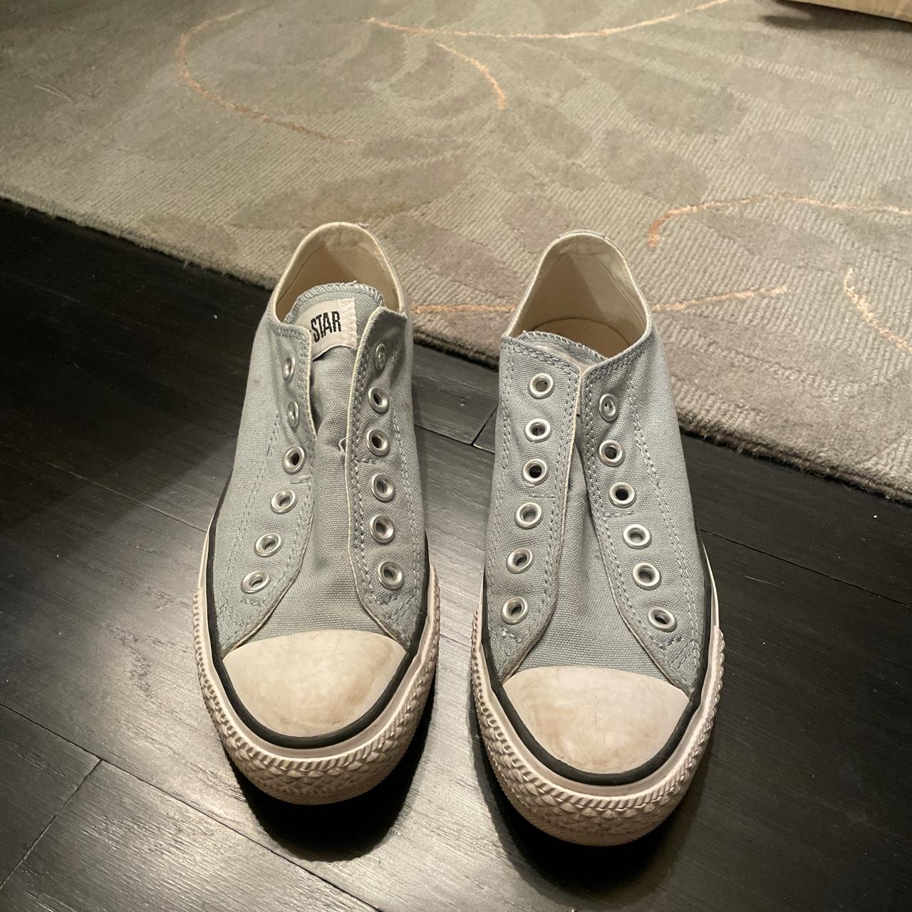 Laceless Chuck Taylor All Star Slip in blueish gray