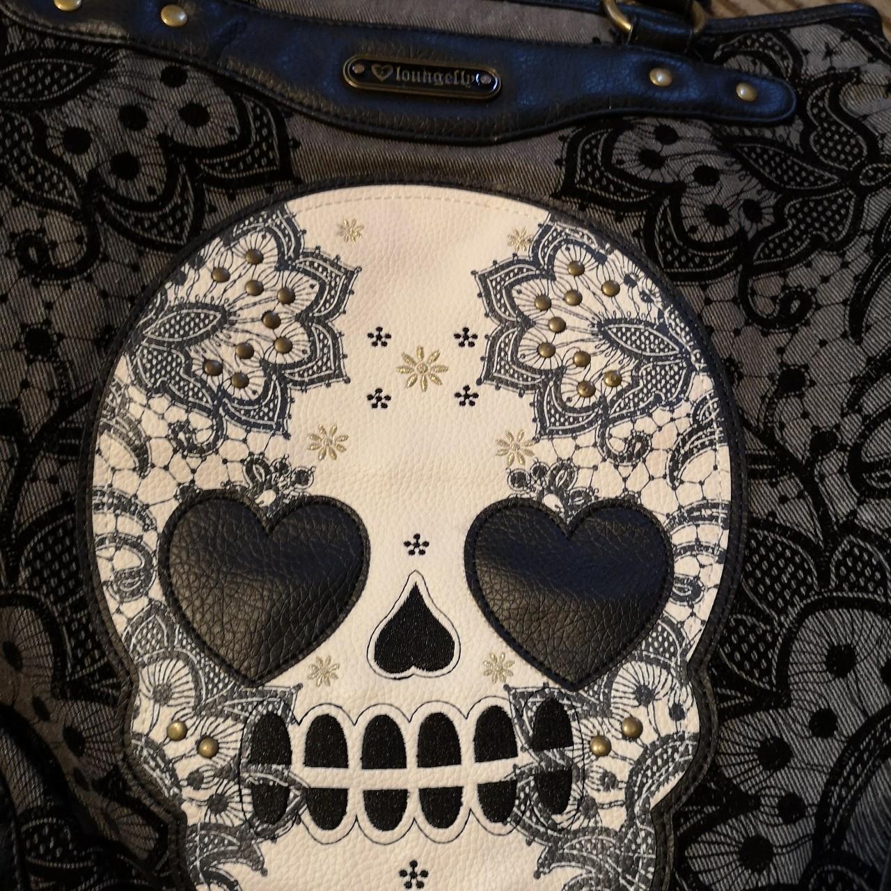 Purple Skull Vignette - Purse - Handbag - Crossbody - Pocketbook - Retro  Vintage Inspired - Goth Purse - Halloween - Spooky