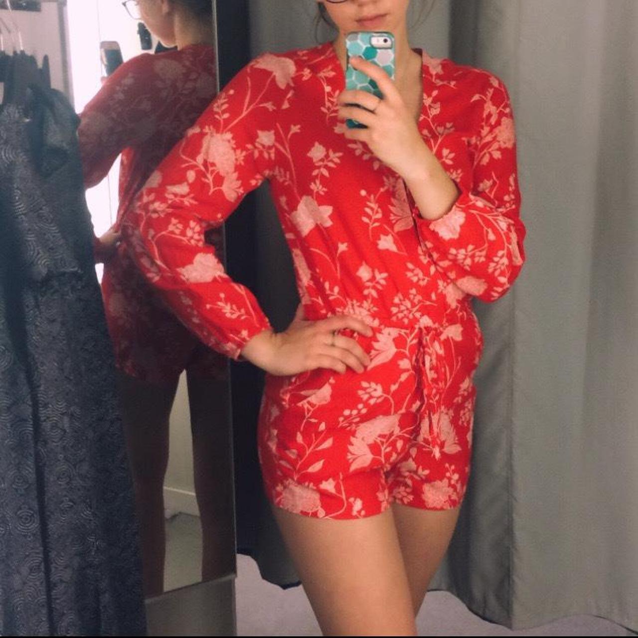 cute red romper