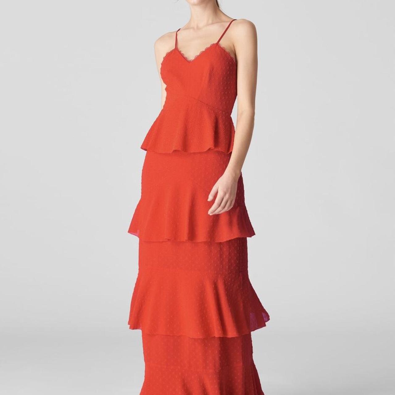 Whistles stunning red dress PETITE length Only... Depop