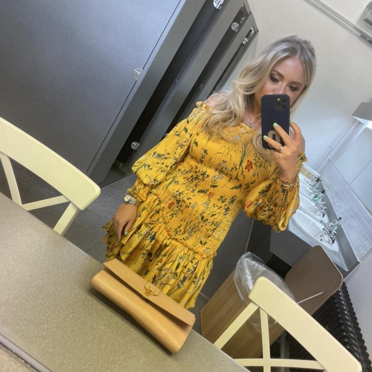 Alexis Off the shoulder Gemina dress in Yellow