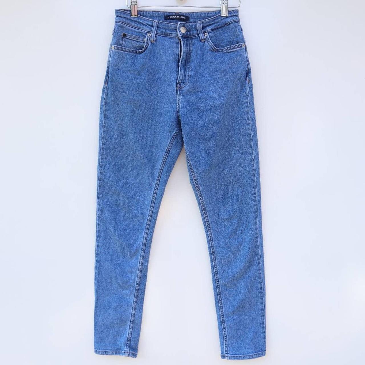 Calvin Klein Jeans Women's Blue Jeans | Depop