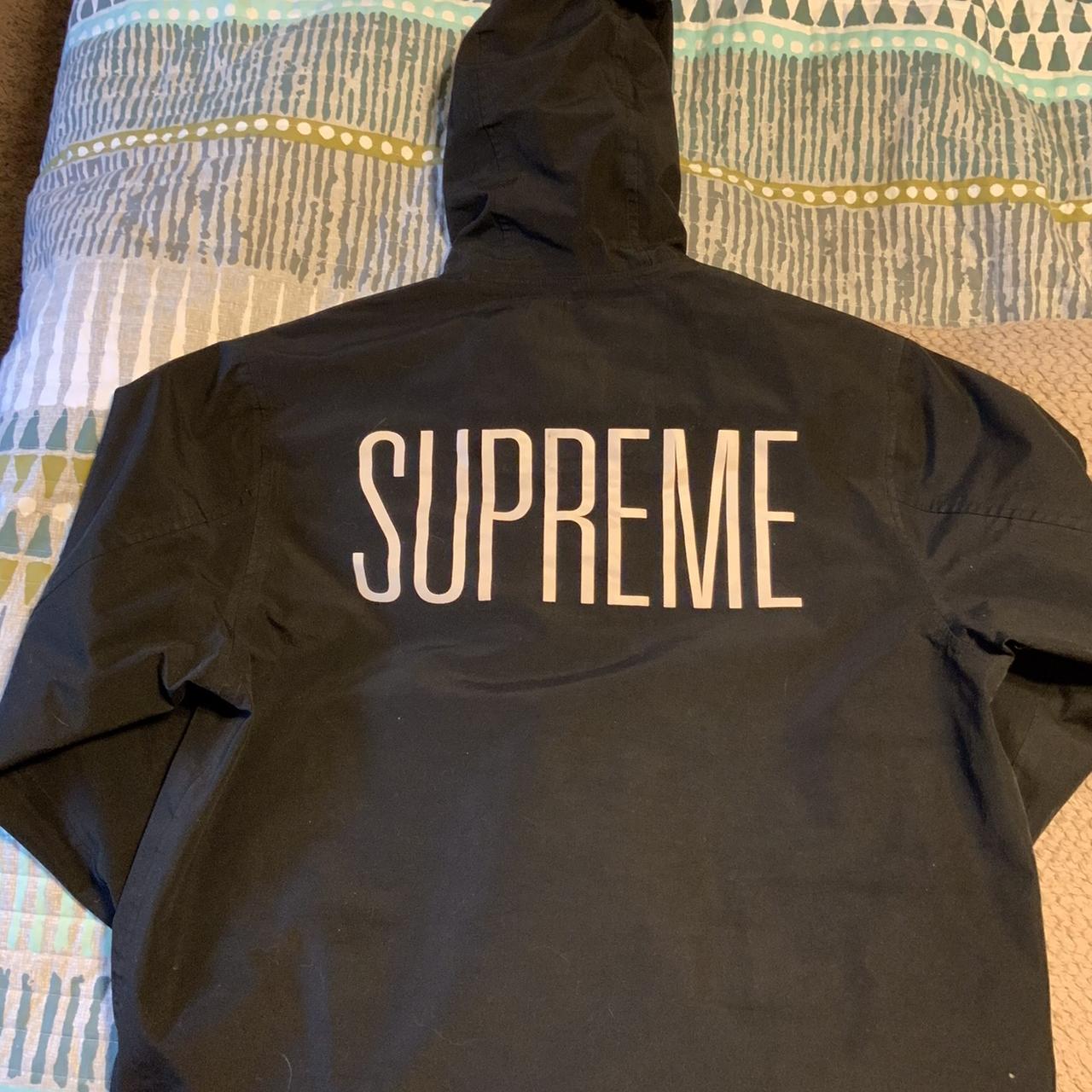 supreme taped seam fishtail parka