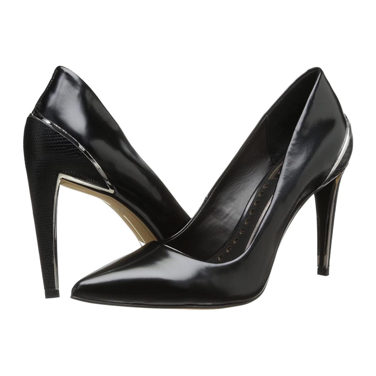 Dolce Vita Women's Black and Silver Courts